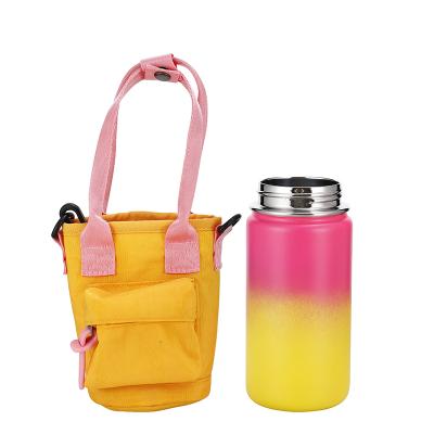 China Free sample waterproof for kids baby water bottle bag 14oz bag with handle and shoulder straps bpa free for sale