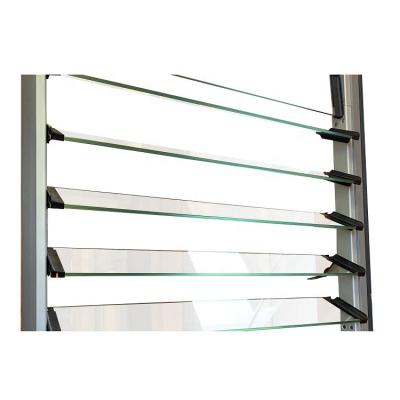 China Swing Adjust Vertic Louver Glass Windows Aluminum Window With Glass Louver for sale