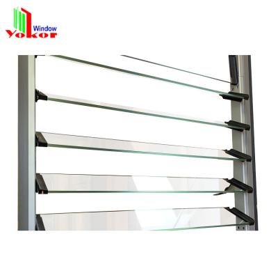 China Standard Glass Swing Slat Windows AS2047 Pane Glass Windows for sale