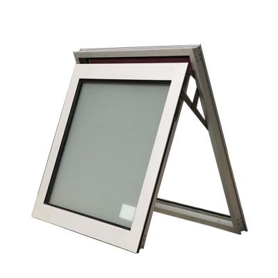 China Swing toilet use aluminum awning windows frosted glass toilet window for sale chinese supplier black and white color available for sale