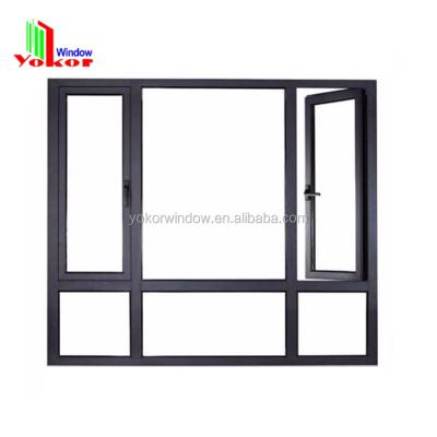 China Swing Mullion Casement Window Casement Window With Fix Panel for sale