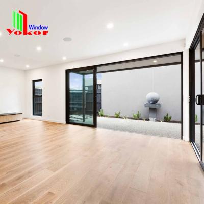 China Sliding Aluminum Frame Residential Sliding Glass Door Patio Door for sale