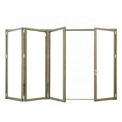 China Bathroom Iron Aluminum Folding Glass Door Price for sale