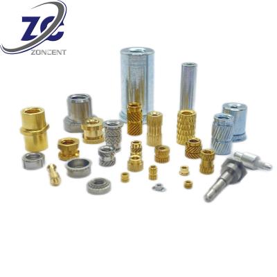 China Heavy Industry Factory Mini Precision Brass Stainless Steel Insert Knurled Nut For Plastics for sale