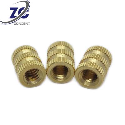 China Custom Heavy Industry Factory Inserts Brass Knurled Nut for sale