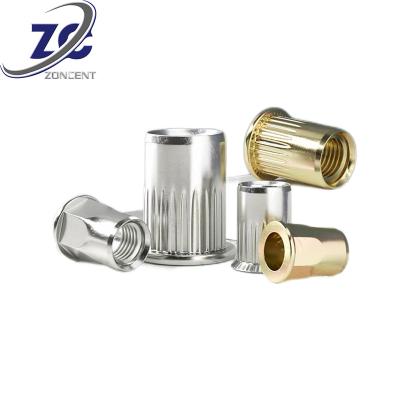 China Heavy Industry Rivnut Rivet Nut With Body 304 Stainless Steel 316 Knurled Brass Rivet Nut for sale