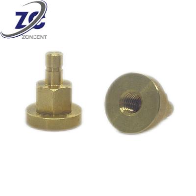 China Solid Wholesale Brass Medical Equipment Round Head CNC Lathe Shoulder Rivet for sale