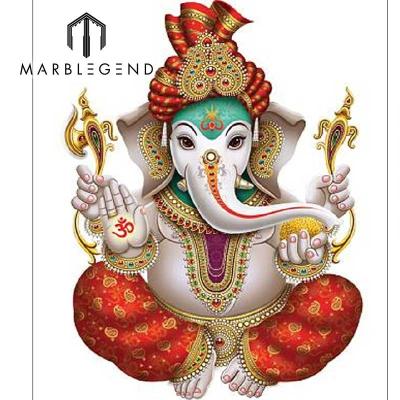 China Hindu Religion Ganesha Lord Ganesh Art Mosaic Mural Wall Decoration of Parquet God for sale