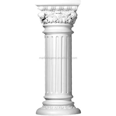 China Hotel Solid Exterior Decoration Five Star Column Roman Pedestal For Sale for sale