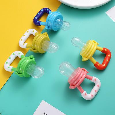 China Eco-Friendly Newborn Food Biting Infant Chew Toys Ice Gel Teether Safety Feeder Baby Nipple Silicone Biting Teether For Baby for sale