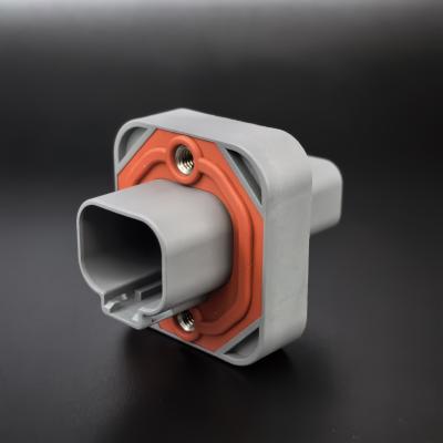 China Energy Storage Signal Connector UL1977 Waterproof 4 Pin Rectangle Socket Assembly for sale