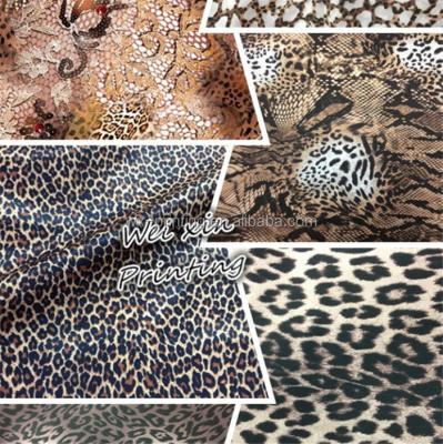 China Garment Fashion Leopard Animal Skin Transfer Printing Design for sale