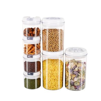 China Freshness Preservation Household Multifunctional Kitchen Tank Refrigerator Snack Transparent Plastic Sealed Storage Tank for sale