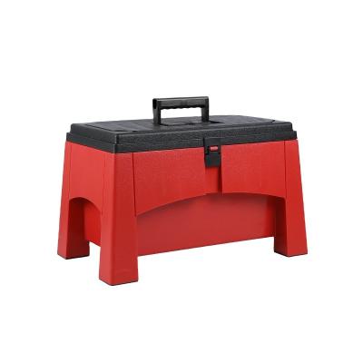 China Garden Viable Outdoor Portable Toolbox Storage Box Stool Car Trunk Waterproof Fishing Storage Box for sale