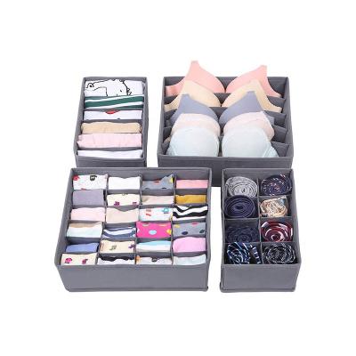 China Foldable Nonwoven Storage Box Underwear Storage Box Rectangle Quality Guarantee Viable Storage Box Socks Home Organizer Clothing for sale