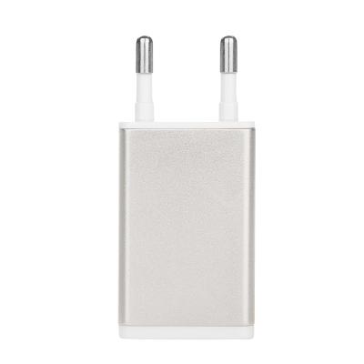 China Portable and Ultra-thin Metal Housing Universal Portable Charger 1A USB Travel Wall Charger for sale