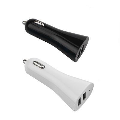 China Appearance Factory Fresh Original 2.1A Dual USB Car Charger Power Left Adapter For Mobile Phone for sale