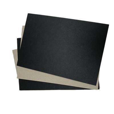 China Anticurl Solid Gray Back Black Cardboard 2mm/2.5mm/3mm Cardboard Factory for sale