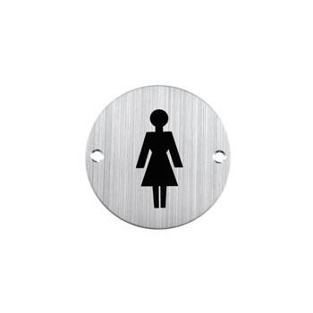 China Wholesale Modern Low Price Metal Bathroom Men And Women Signs Stainless Steel Signs Durable for sale