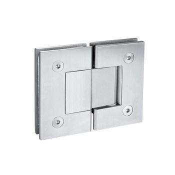 China Modern 304 Stainless Steel 4mm Polish 180 Degree Bathroom Hinge for sale