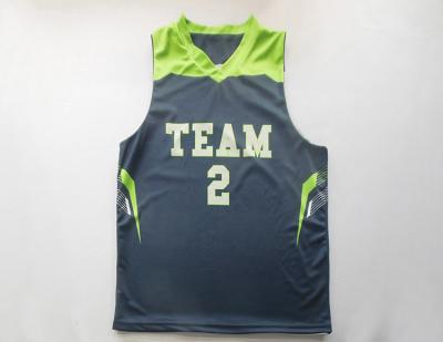 China New Arrival Customized Antibacterial Recycle Reversible Polyester Basketball Shirt for sale