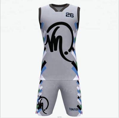 China Best Antibacterial Custom Cheap Reversible Basketball Jersey Youth Sublimation College Uniform Design for sale