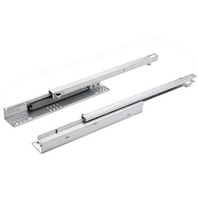 China Euro Type Traditional Hidden Under Drawer Hydraulic Mount Slide Rail Soft End for sale