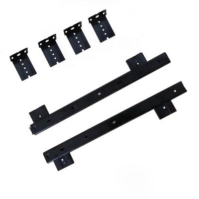 China Modern Two Travel Drawer Rail 27mm Ball Bearing Keyboard Slide Support for sale