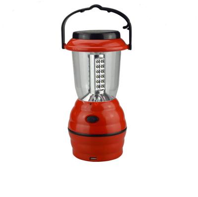 China Plastic Portable LED Camping / Lantern AA Rechargeable or 3 USB Solar Backup Power Supply,Built-in Power Bank for sale