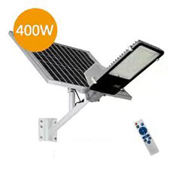 China Garden High Capacity Built-in 400w Lithium Battery Solar Power Street Light for sale