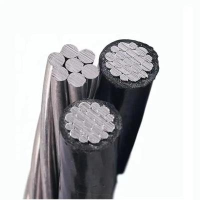 China Aluminum Conductor LV ABC Cable XLPE PE LDPE PVC Insulated Overhead Duplex Triplex Quadruplex Service Drop Cable for sale