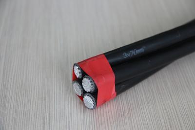 China Quadruplex XLPE Insulated Aluminium Conductor Cable Service Drop / ACSR Support for sale