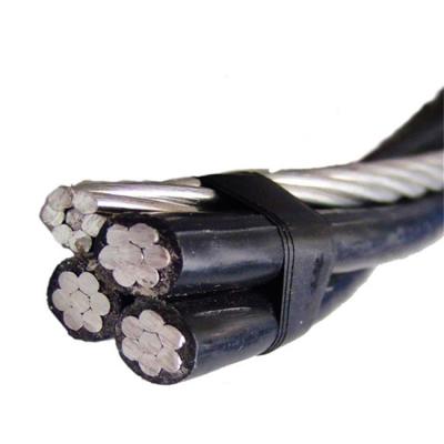 China El cable triple AAC AAAC ACSR del paquete del ABC del alambre de 2 AWG torció el conductor en venta