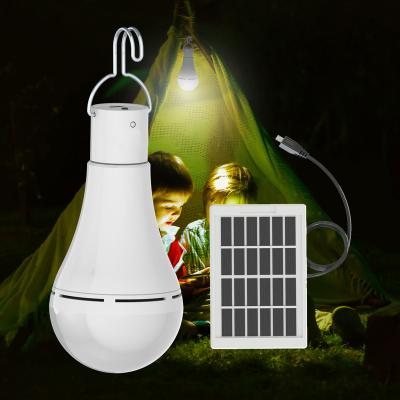 China Garden Newly Designed Solar Waterproof Plastic Bulb Light USB Powered LED Park Light Outdoor Solar Light for sale