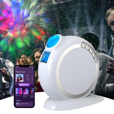 China Modern Starry Sky Music Starry Sky LED Projector Voice Control Dreamy Rotating Atmosphere Night Light for sale