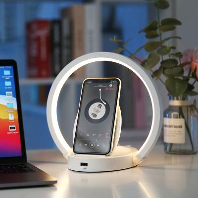 China Farmhouse Radio Night USB Fill Light Charging Lamp Multifunctional Bedside Warm LED Night Light for sale