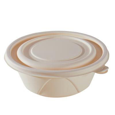 China Eco Friendly Wholesale Disposable Round Shape Takeout Container Food Bowl for sale