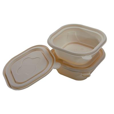 China Disposable Square Heat Resistant Microwavable Disposable Take Out Food Container for sale