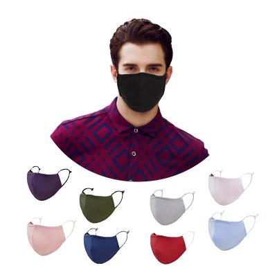 China amazon high quality cheap price hot sale anti-dust-mist-mist-wind protective smoke fog 3 layer black cotton skin care face mask for sale