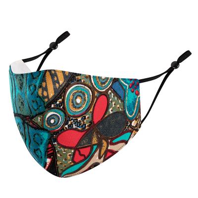 China Fashionable Adjustable Elastic Earloop Custom Design Cool Buckling Patterns Printing Party Cloth Face Mask for sale