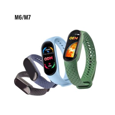 China M7 Touch Screen Fitness Watch Wristband Sleep Heart Rate Monitor Band 7 Fitness Tracker Wrist Band Smart Mobile Watch For IOS Android M4 M6 M7 for sale