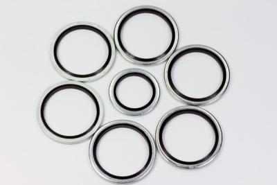 China Anti Wear Bonded Sealing Stainless Steel Nitrile Rubber Seal 7mm - 75mm OD for sale