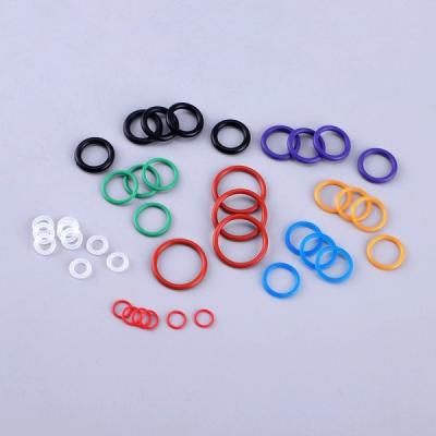 China Colored Rubber Silicone O Rings Elastic Compressible 60 - 70 Hardness for sale