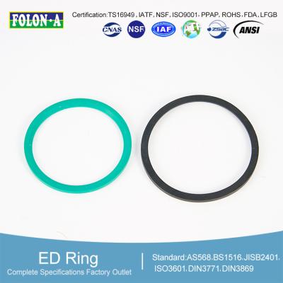 China DIN 3869 FKM Profile Ring With ISO 3601-1 Tolerance  Corrosion Resistant for sale