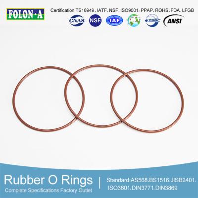 China Elongation Rubber O Rings In OEM Black With Up To 10 000 PSI Pressure Range for sale