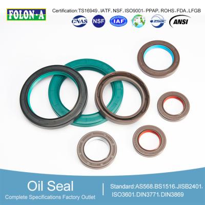 China Oil Seals for Machinery FKM TC Double Lip Seals for Oil and Chemical Application for sale