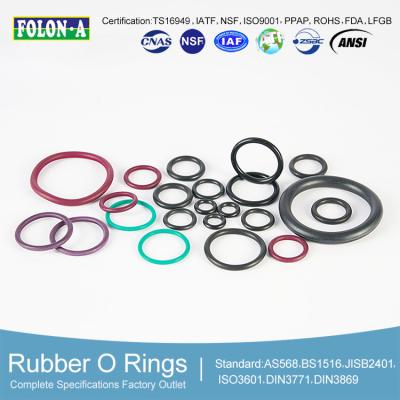 China EPDM Rubber O Rings For Automotive Manufacturing -50 To 250.C for sale