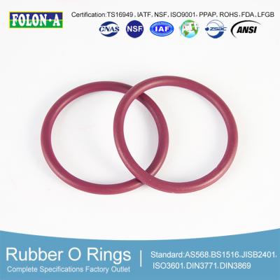 China Black High Temperature Rubber O Rings / Epdm Sealing Rings For Automobile Brake Fluid Resistance for sale