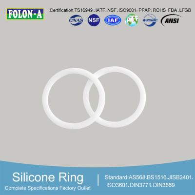 China 50-90 Shore A Silicone O Rings Excellent Water Resistance Low Temperature for sale