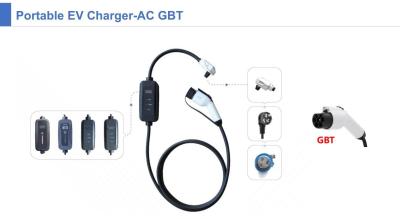 Китай GBT mode2 charger 3.5kw single phase fixed current with pilot lamp  portable ev charger for electric vehicle charging продается